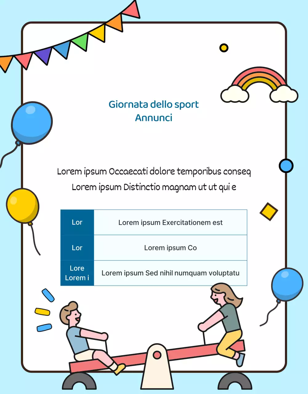 Avviso ai genitori per insegnanti di scuola materna rosa e carini