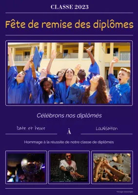 Affiche annonçant un rendez-vous d'affaires avec votre photo