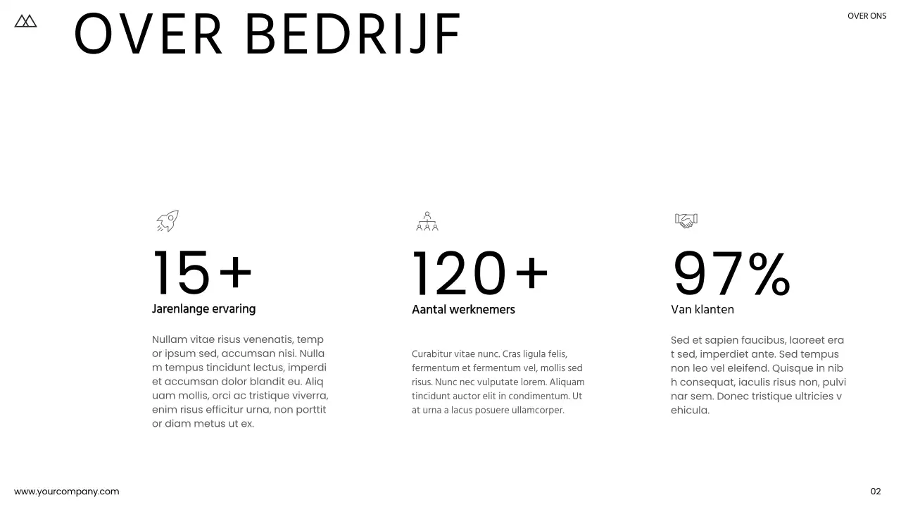 Zwart-wit eenvoudige zakelijke product pitch