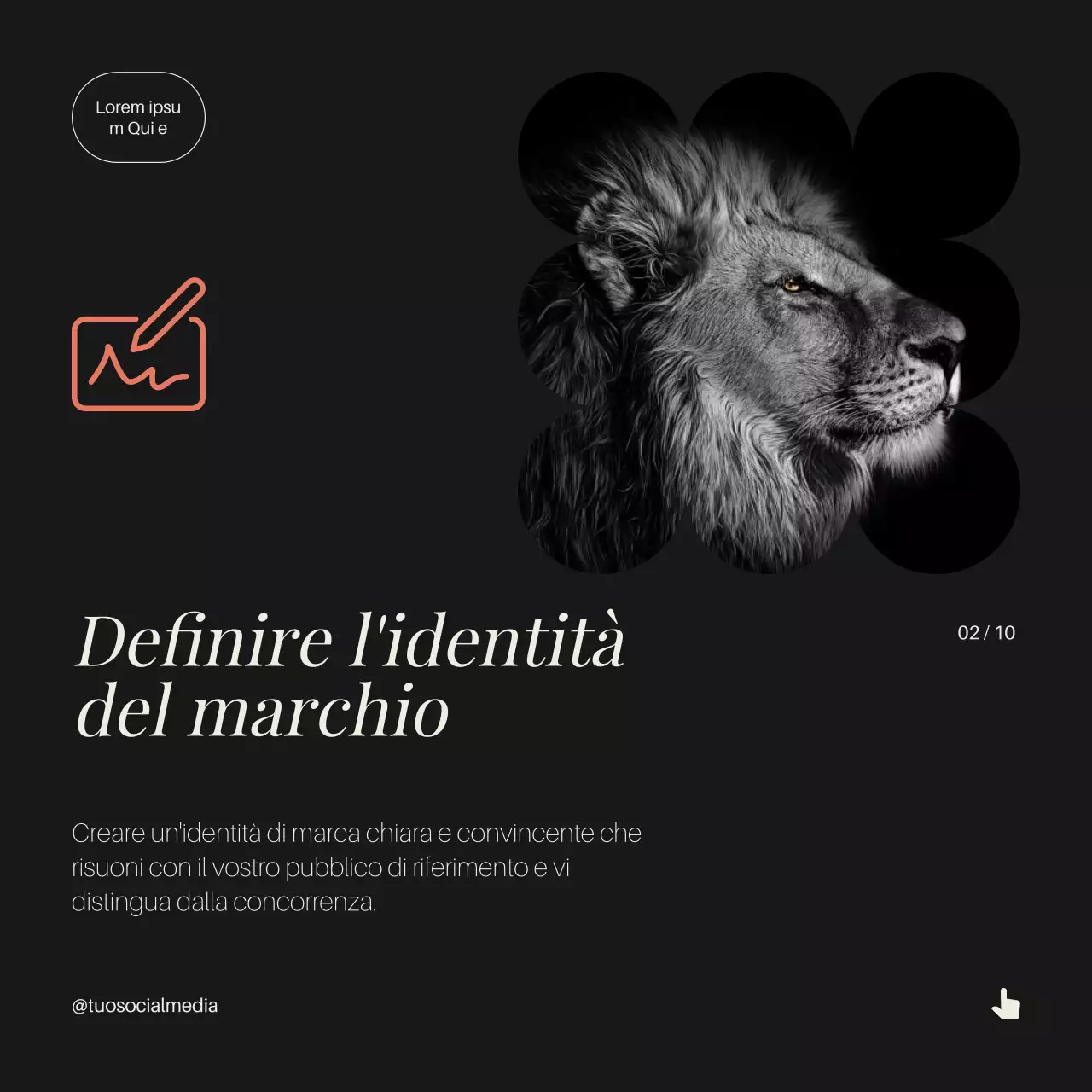 Nero Moderno Strategia elegante per la costruzione dell'identità del marchio Suggerimenti Carosello Instagram