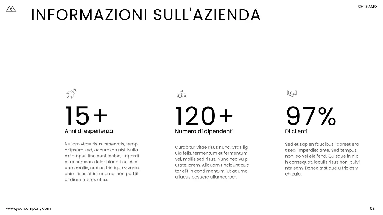 Bianco e nero Minimal Simple Business Product Pitch