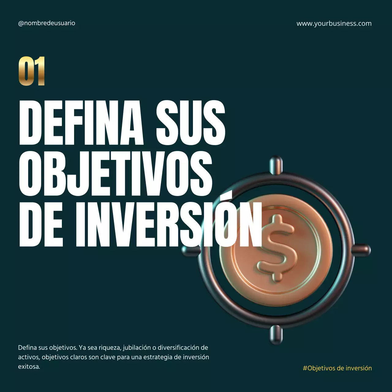 Negro Oro Elegante Metálico Negrita Inversión Estrategia Financiera Instagram Carrusel Post