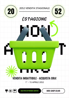 Promuovete i saldi dei centri commerciali di tendenza con colori fluorescenti e nero