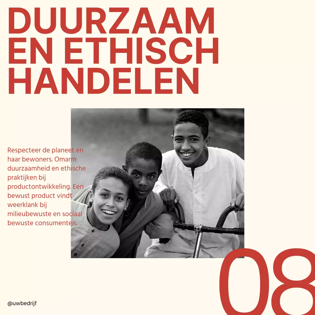 Rood Beige Minimal Bold Gids Ontwikkeling Product Instagram Carrousel Tips Strategie