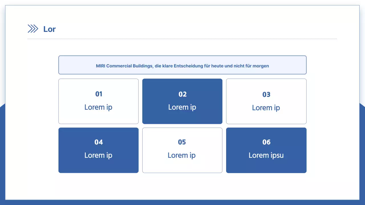Moderner Bauherrenprospekt in Blau und Weiß