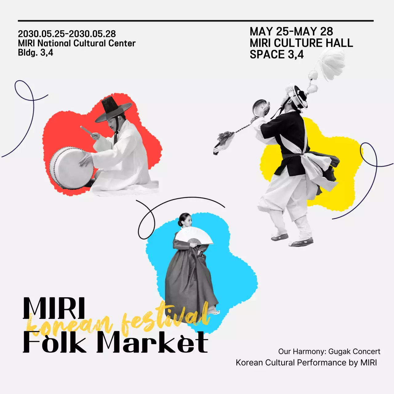 Dynamic performances of traditional Korean cultural arts