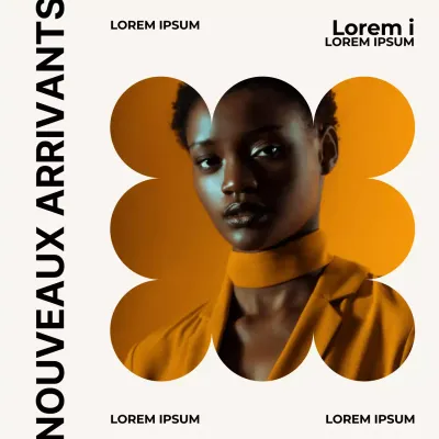 Orange Blanc Noir Simple Minimal New Arrivals Promotion