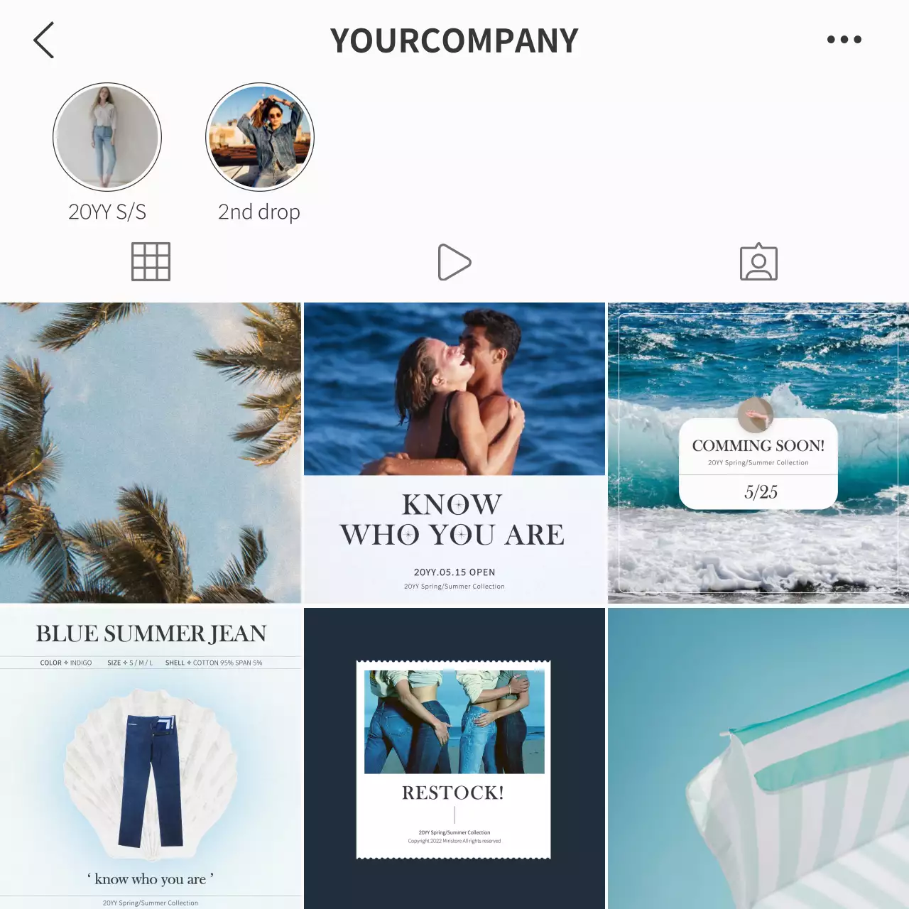 Blue Trendy Fashion Promotion Social Media Post