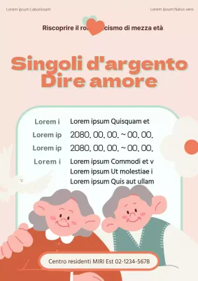 Promuovere il reclutamento per il nostro programma senior rosa e arancione