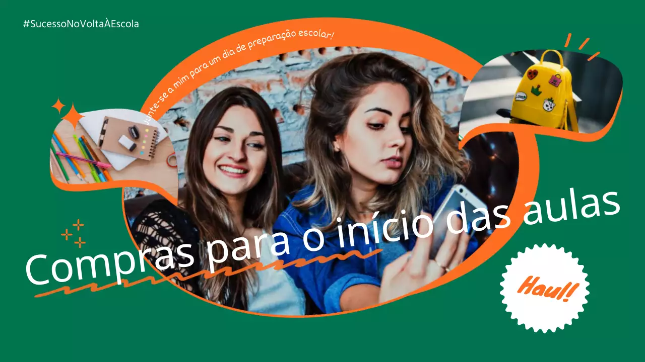 Promover as compras de regresso às aulas na moda em verde
