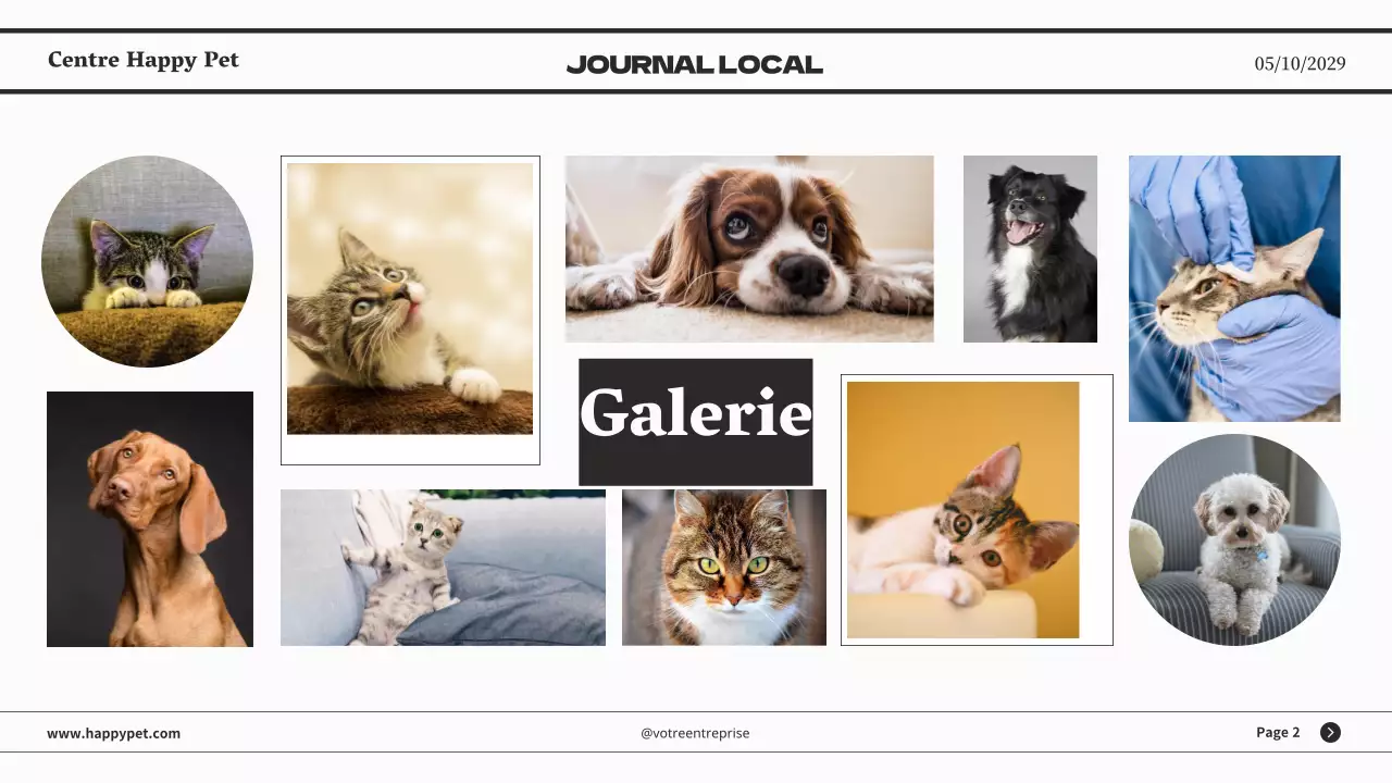 Présentation d'entreprise minimaliste grise de journaux classiques