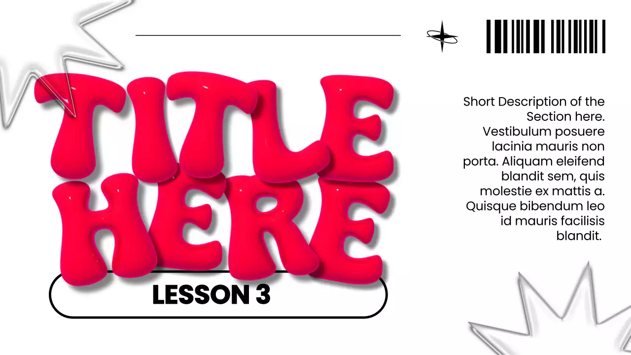 Red Playful Typography Presentation