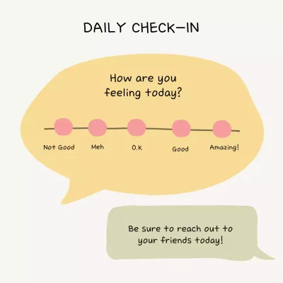 Yellow Simple Wellness Reminder Social Media Post