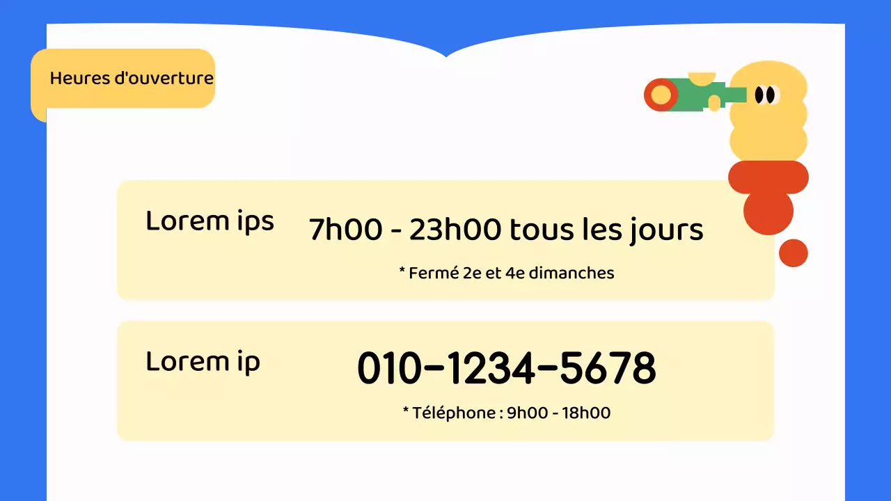 Annonce du Café d'étude bleu