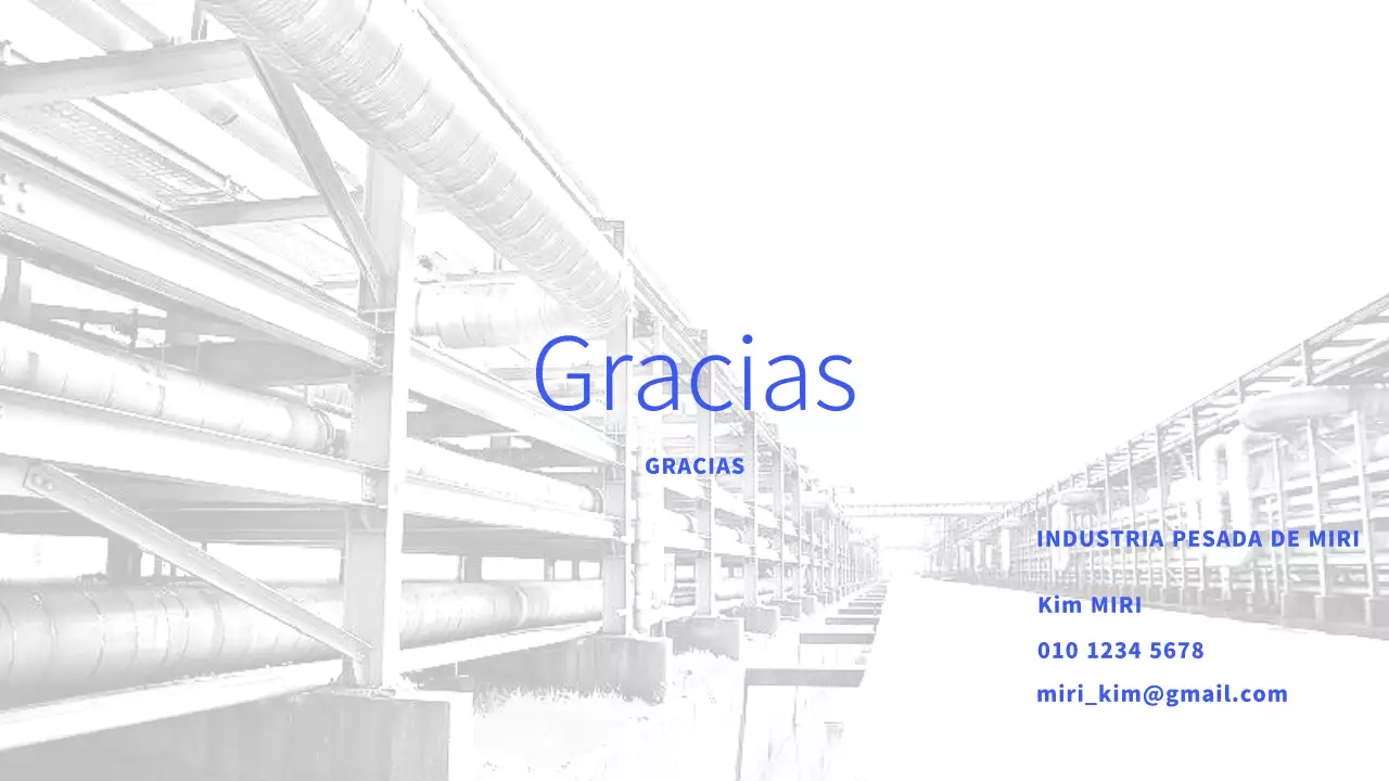 Un plan de negocio minimalista para la industria pesada en azul
