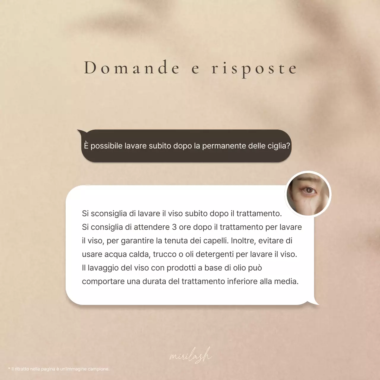 Promuovere la bellezza moderna delle ciglia nei colori marrone e beige