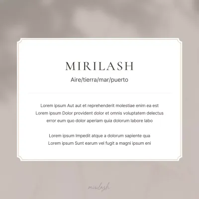 Belleza moderna en anuncios de belleza marrón y beige