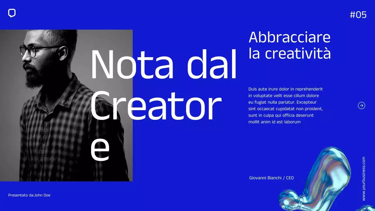 Blue Minimal Simple Company Profilo aziendale Introduzione dell'azienda