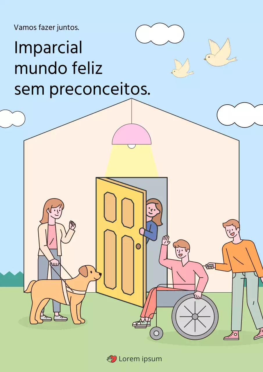  Informações sobre o Dia da Deficiência Simples em azul claro