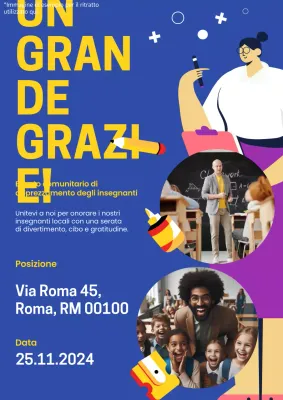 Promuovere gli eventi della Giornata dell'insegnante