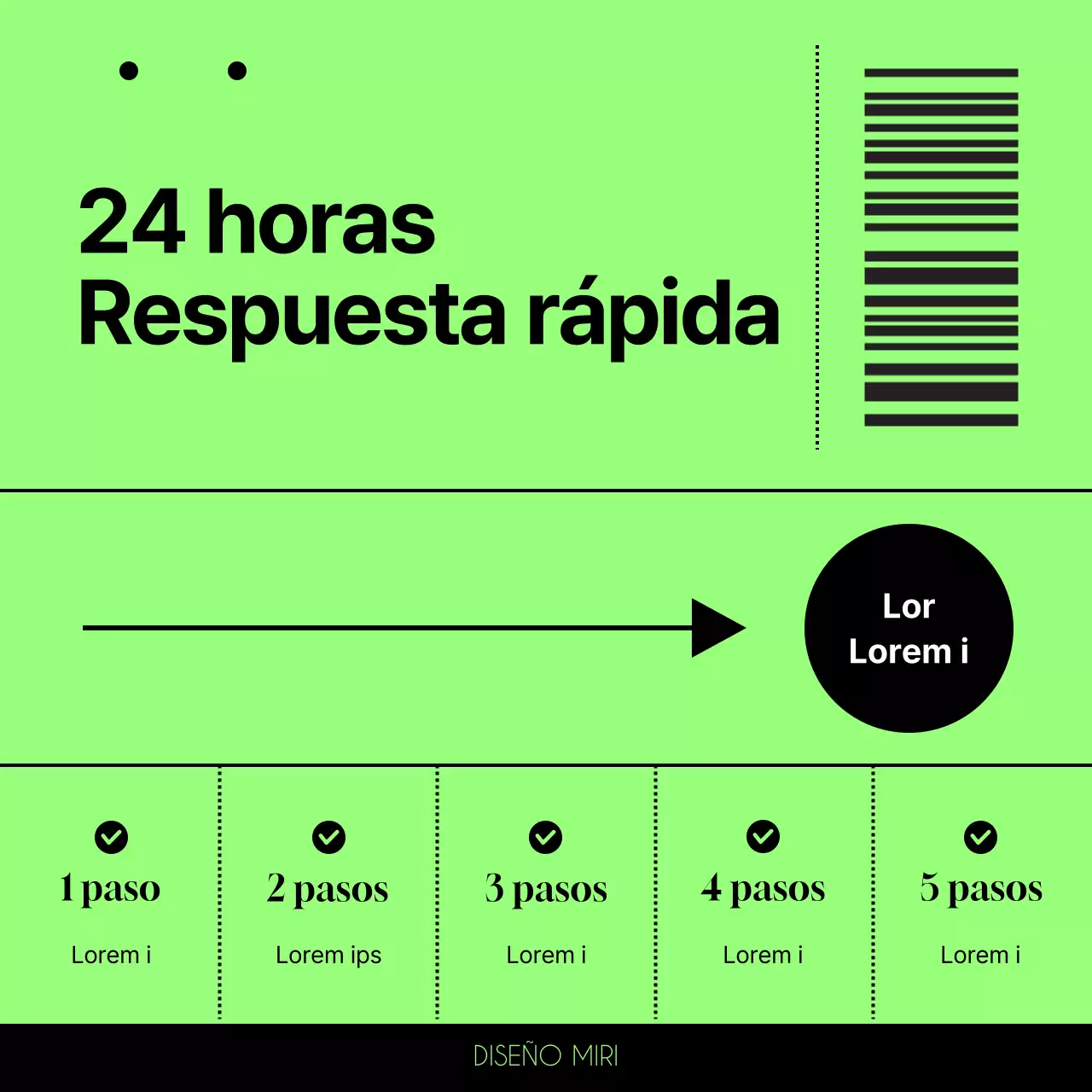 Promueva las consultas de presupuestos con la tendencia verde y negra