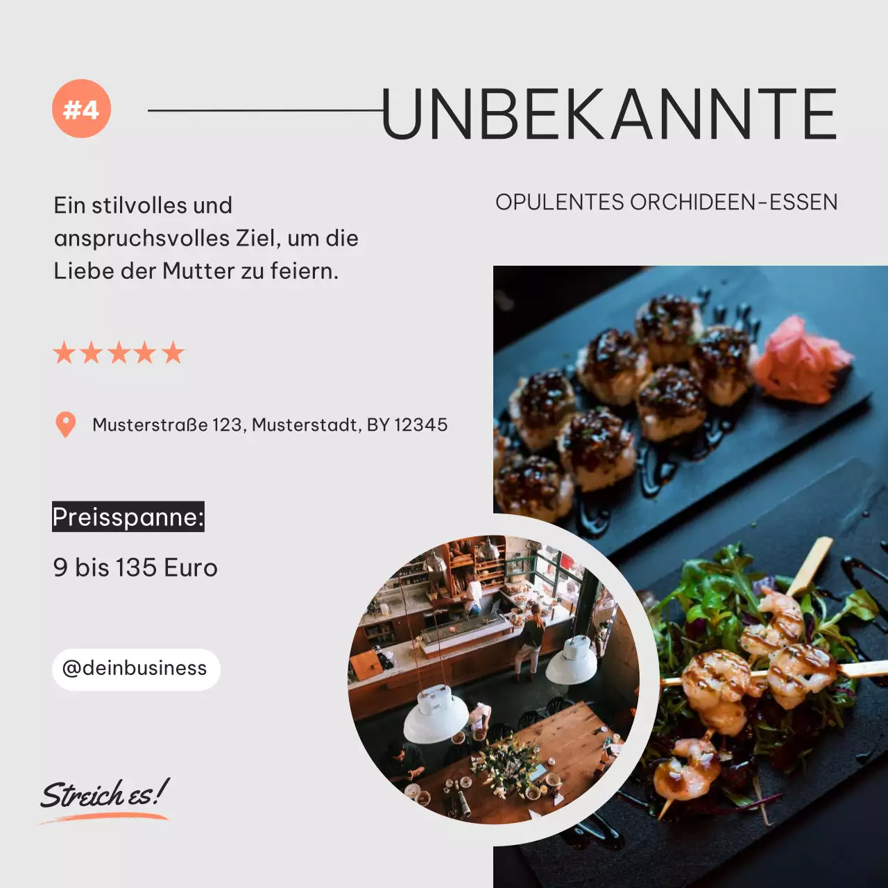 Black Modern Empfohlene Lokale für Muttertagsfeiern Leitfaden