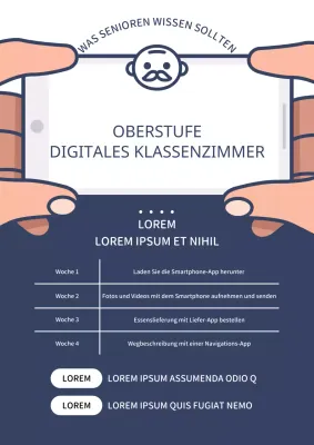 Förderung der Rekrutierung für Schulungsprogramme für ältere Smartphones