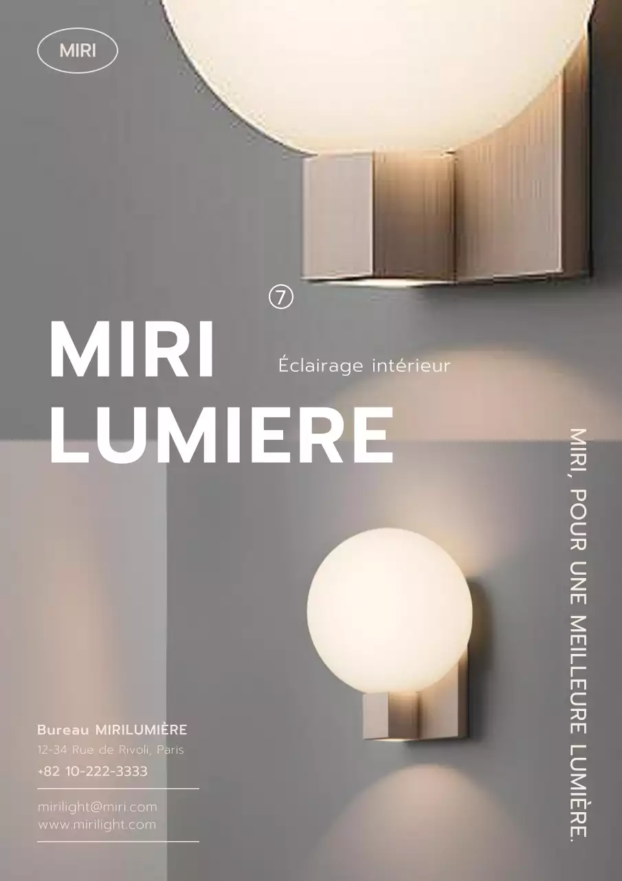 Favoriser un éclairage gris et moderne