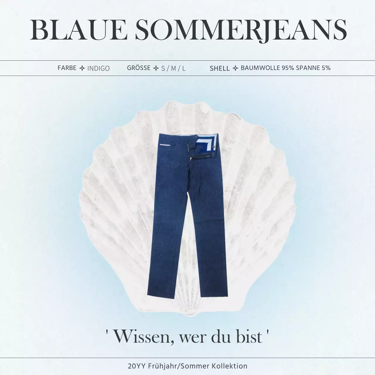 Werben Sie für ein einfaches Social-Media-Marketingpaket mit Markenzeichen in Blau.