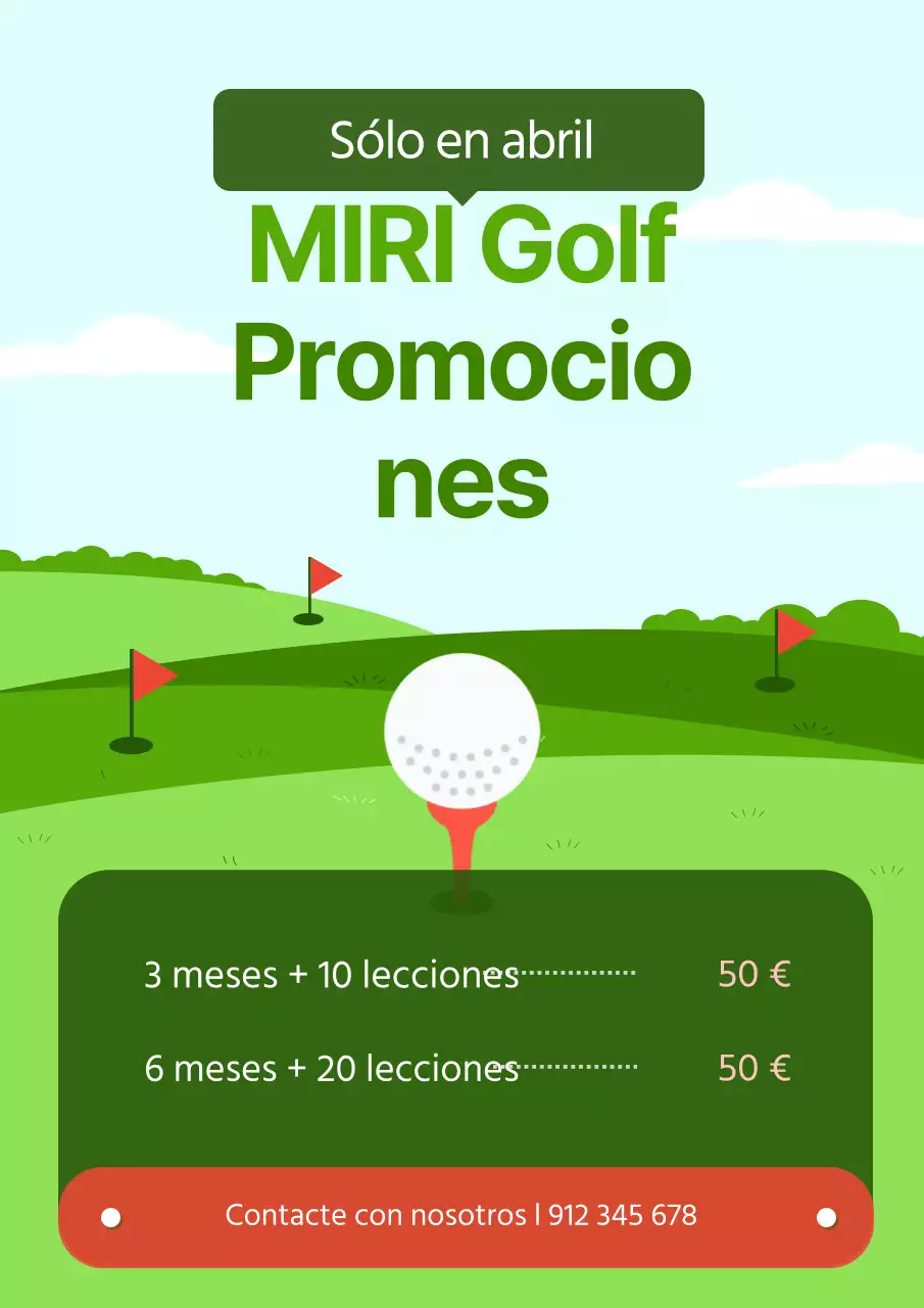 Promocione su evento de golf con un toque ecológico