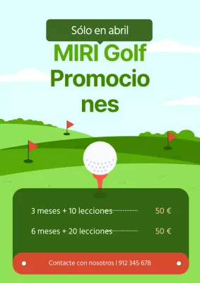 Promocione su evento de golf con un toque ecológico