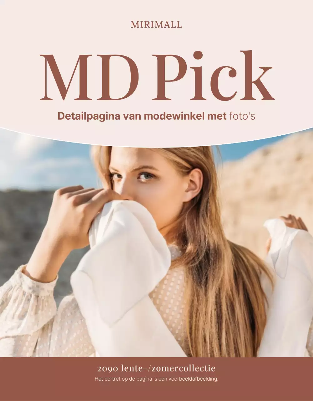 Promoot een modern modecentrum in roze en bruin