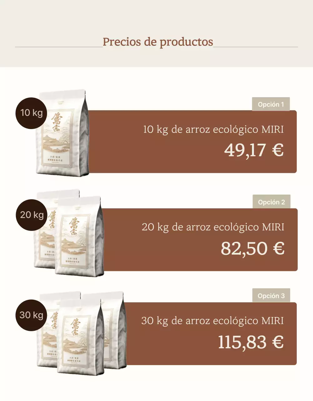 Una introducción moderna al arroz ecológico marrón y marfil