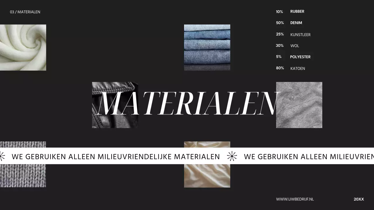 Beige Zwart Modern Fashion Company's Introductie