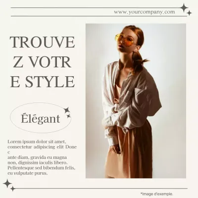 Beige Elegant Fashion Advertisement