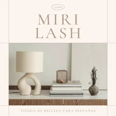 Promover procedimientos sencillos de pestañas en marrones y beiges