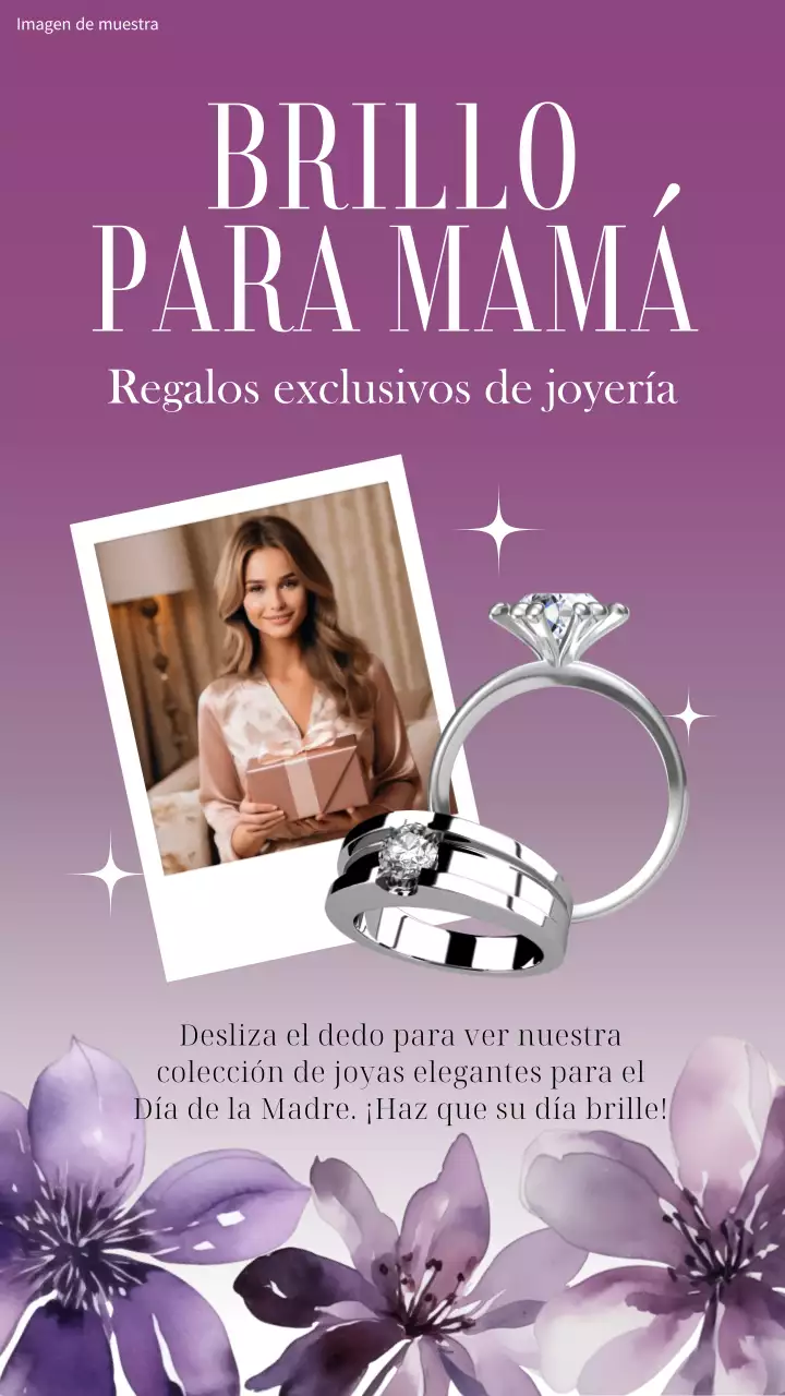 Rosa y blanco elegante joyería para el anuncio de regalo