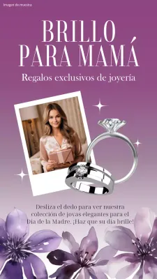 Rosa y blanco elegante joyería para el anuncio de regalo