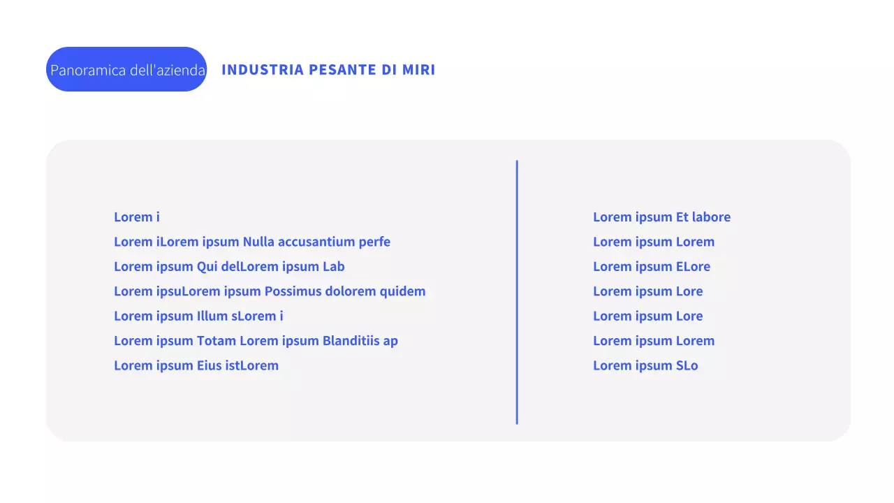 Un business plan minimalista per l'industria pesante in blu