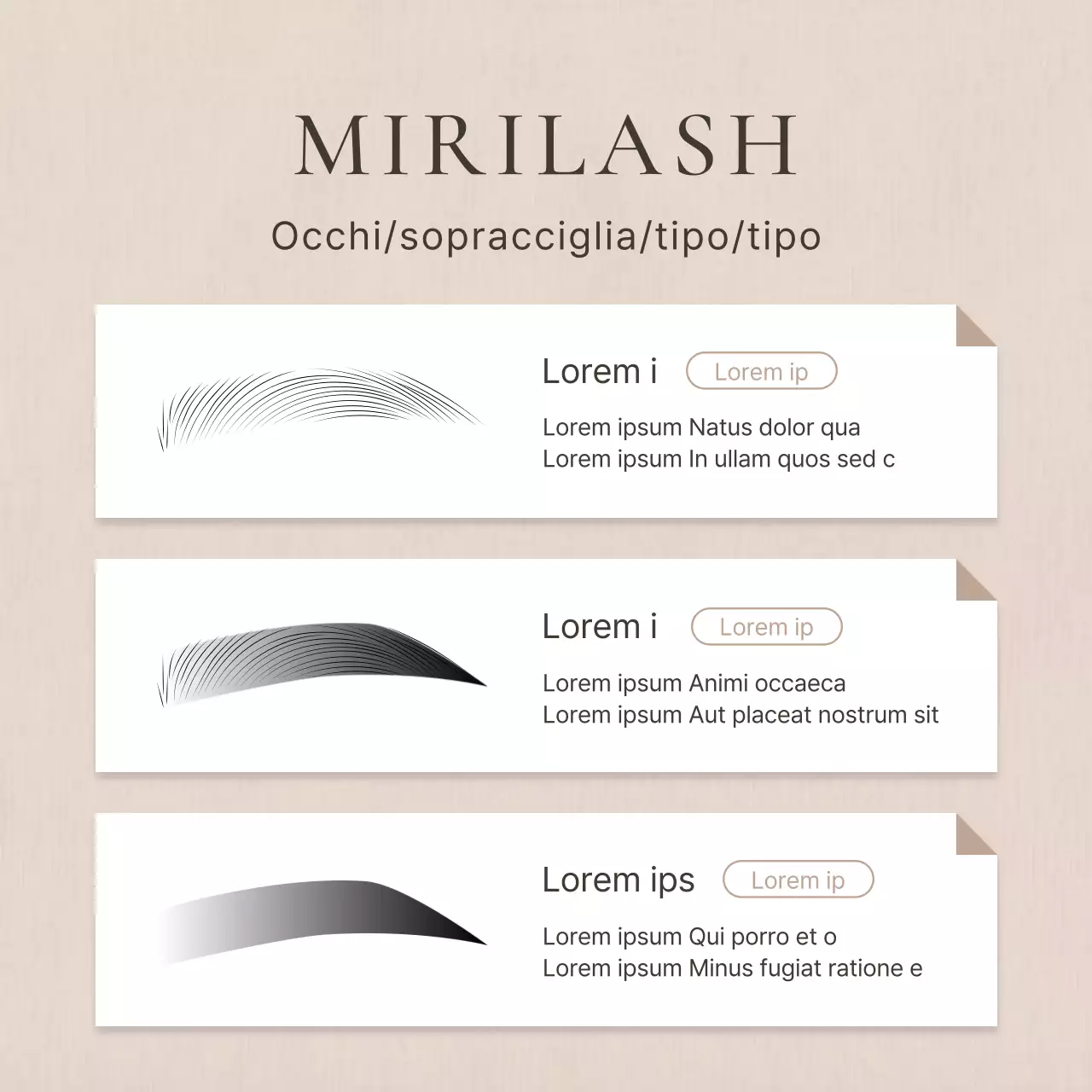 Promuovete la bellezza delle sopracciglia semplici con i colori marrone e beige