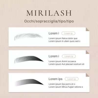 Promuovete la bellezza delle sopracciglia semplici con i colori marrone e beige