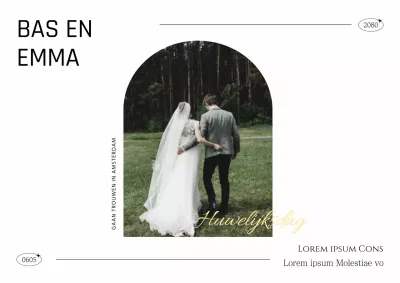 Bruiloft spandoeken met een stijlvolle uitstraling