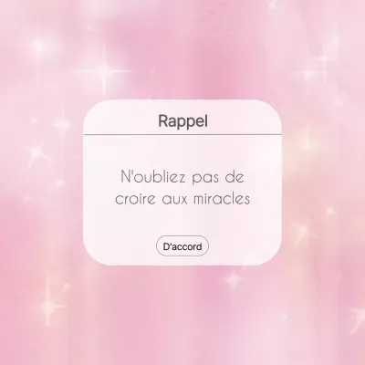 Avis de rappel simple rose