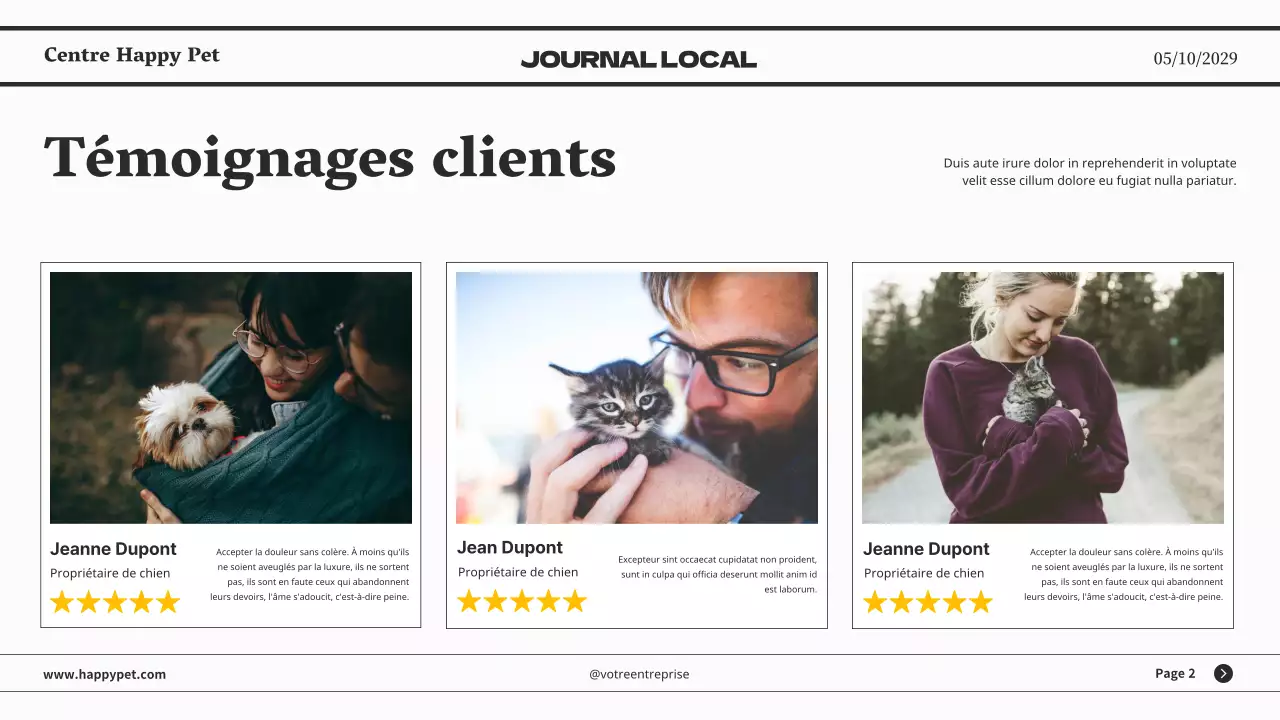 Présentation d'entreprise minimaliste grise de journaux classiques