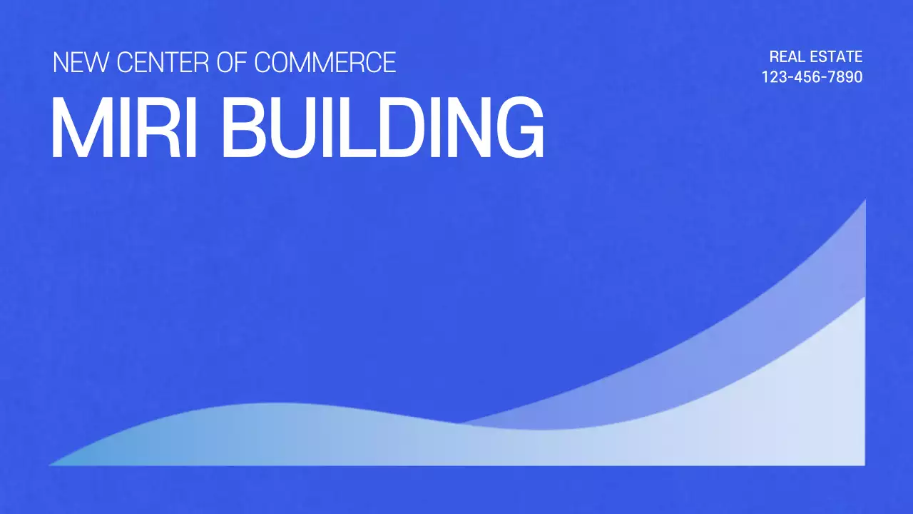 Blue Modern Building Promotion Presentation