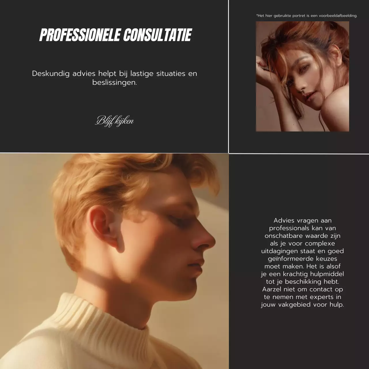 Zwart-wit Trend Mentorship Blog Promotie