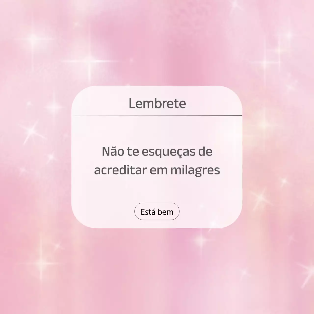 Aviso simples cor-de-rosa