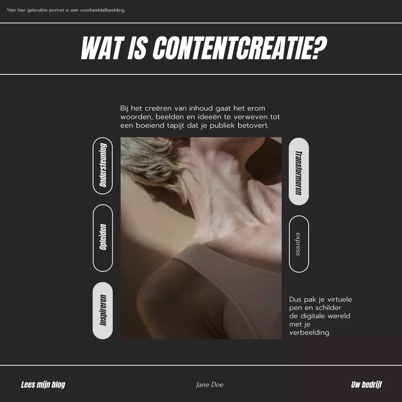 Zwart-wit Trend Mentorship Blog Promotie