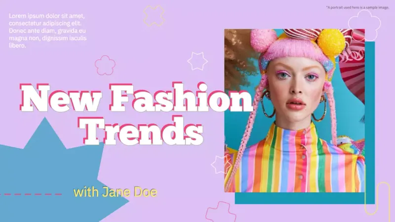 Purple Trendy Fashion Promotion YouTube Thumbnail