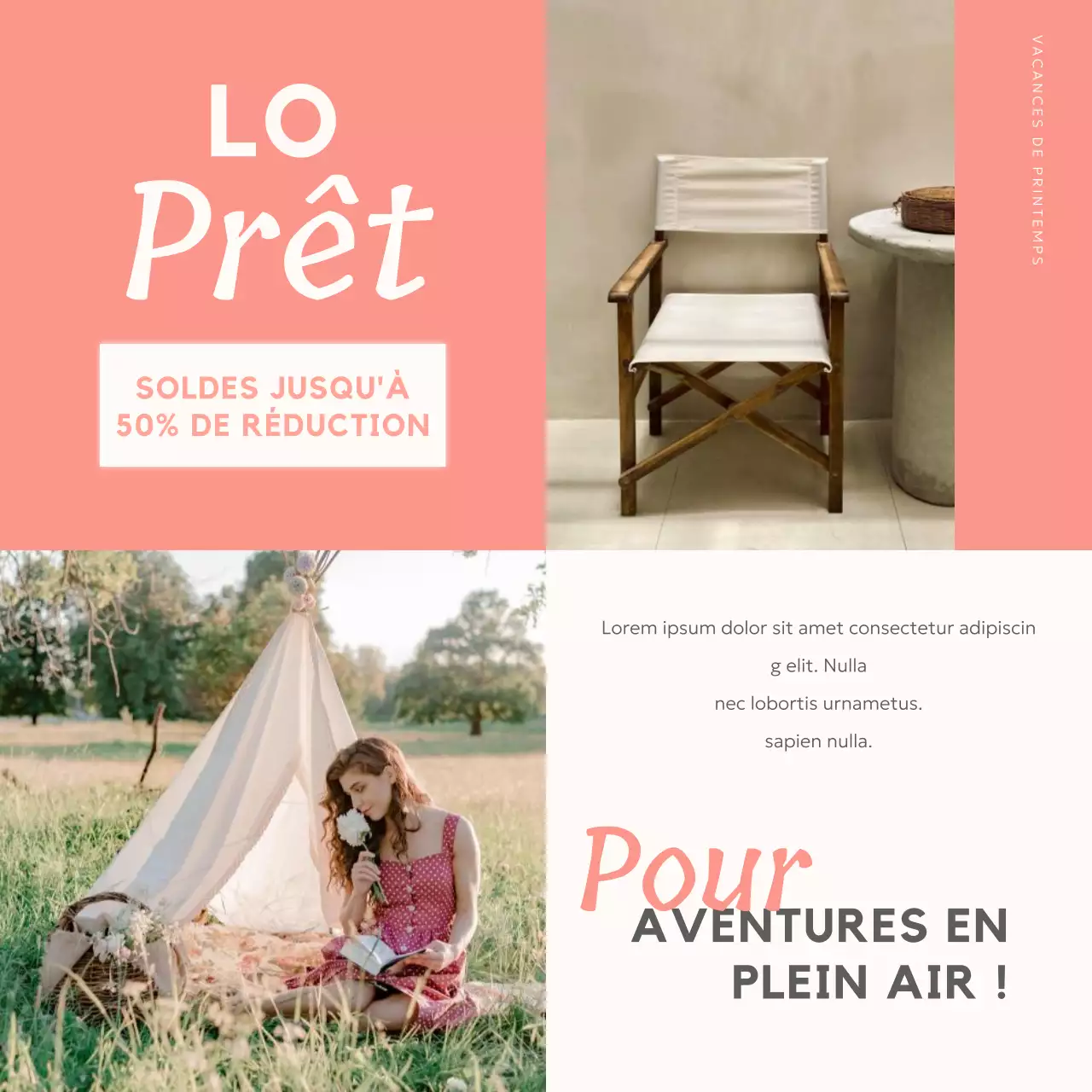 Promotion sur les soldes de printemps de Green and Pink Elegant